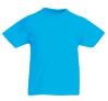 Kinder T-shirt azuur blauw te bedrukken te personaliseren korte mouw