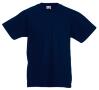 Kinder T-shirt diep Marine blauw te bedrukken te personaliseren korte mouw