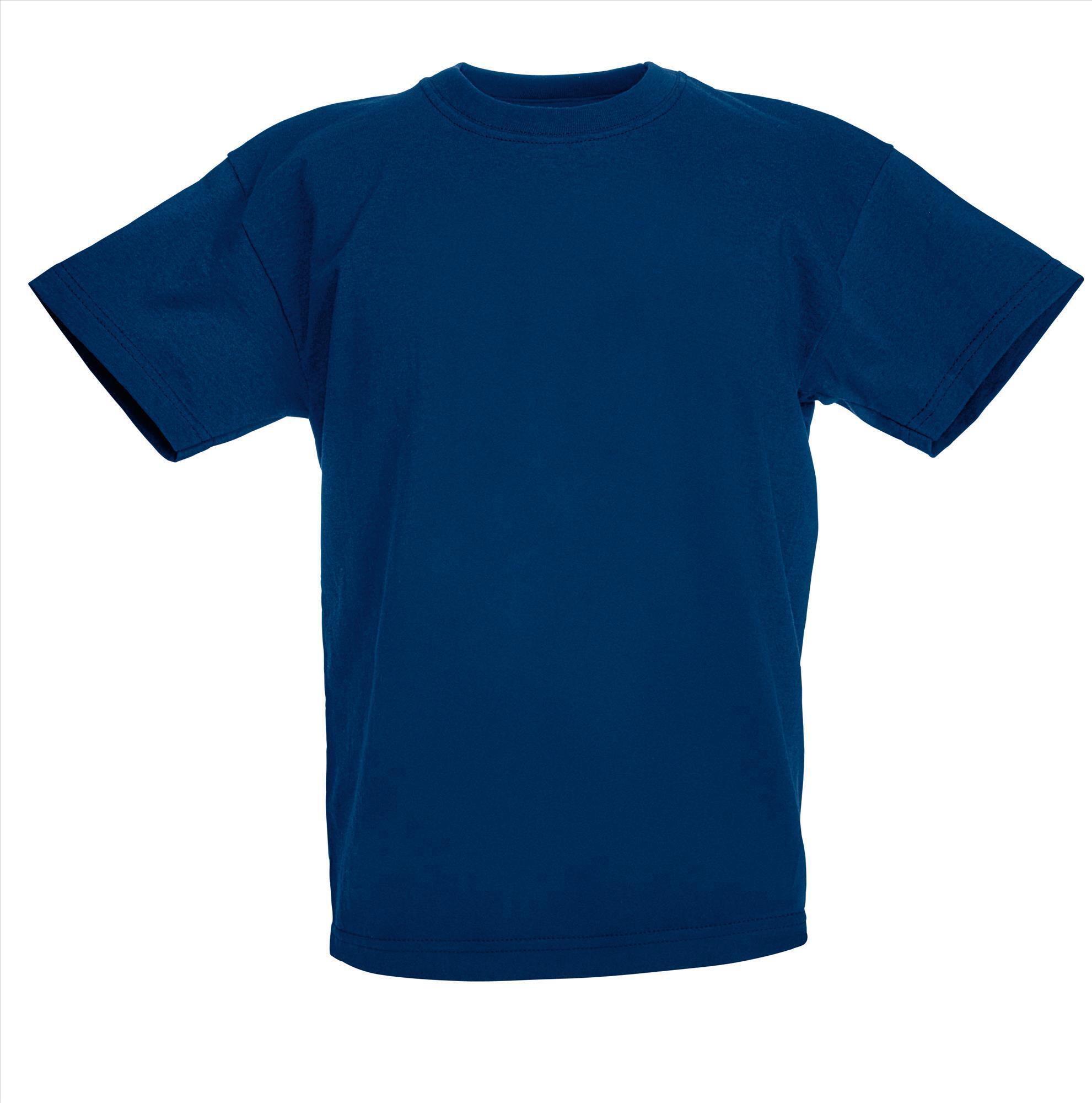 Kinder T-shirt donkerblauw te bedrukken te personaliseren korte mouw
