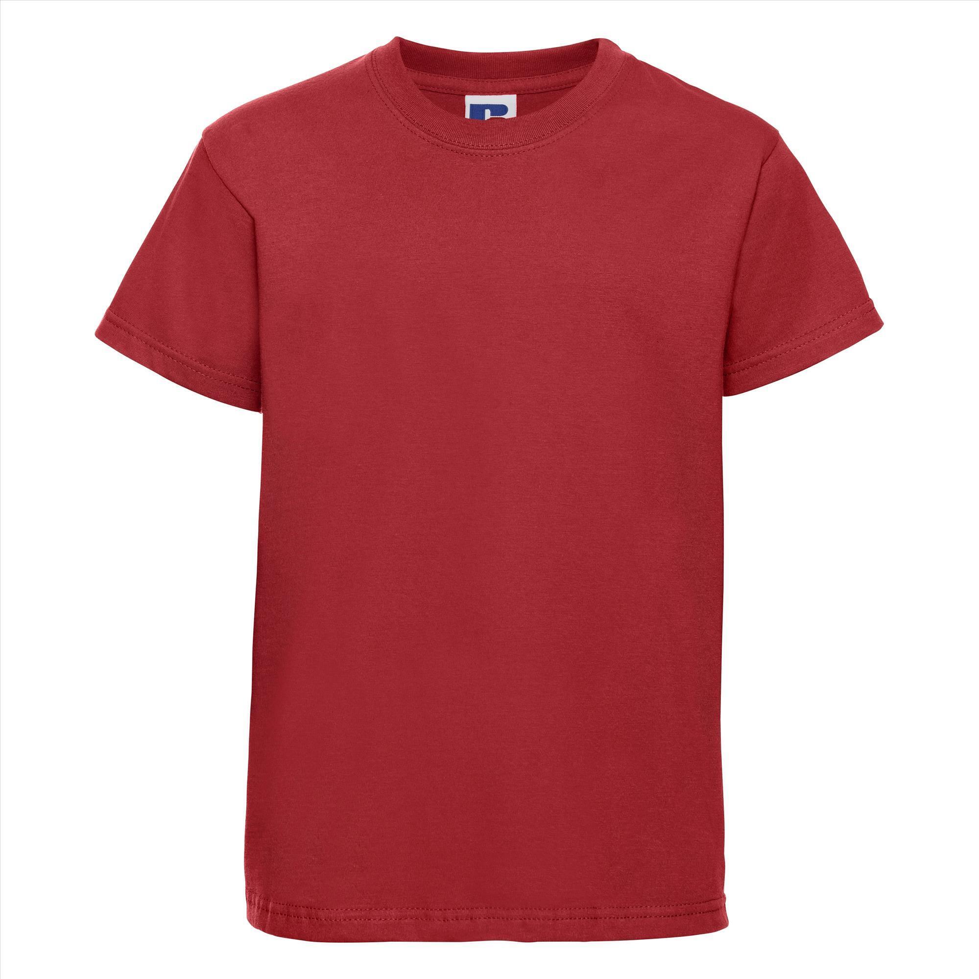 Kinder t-shirt helder rood te personaliseren bedrukbaar