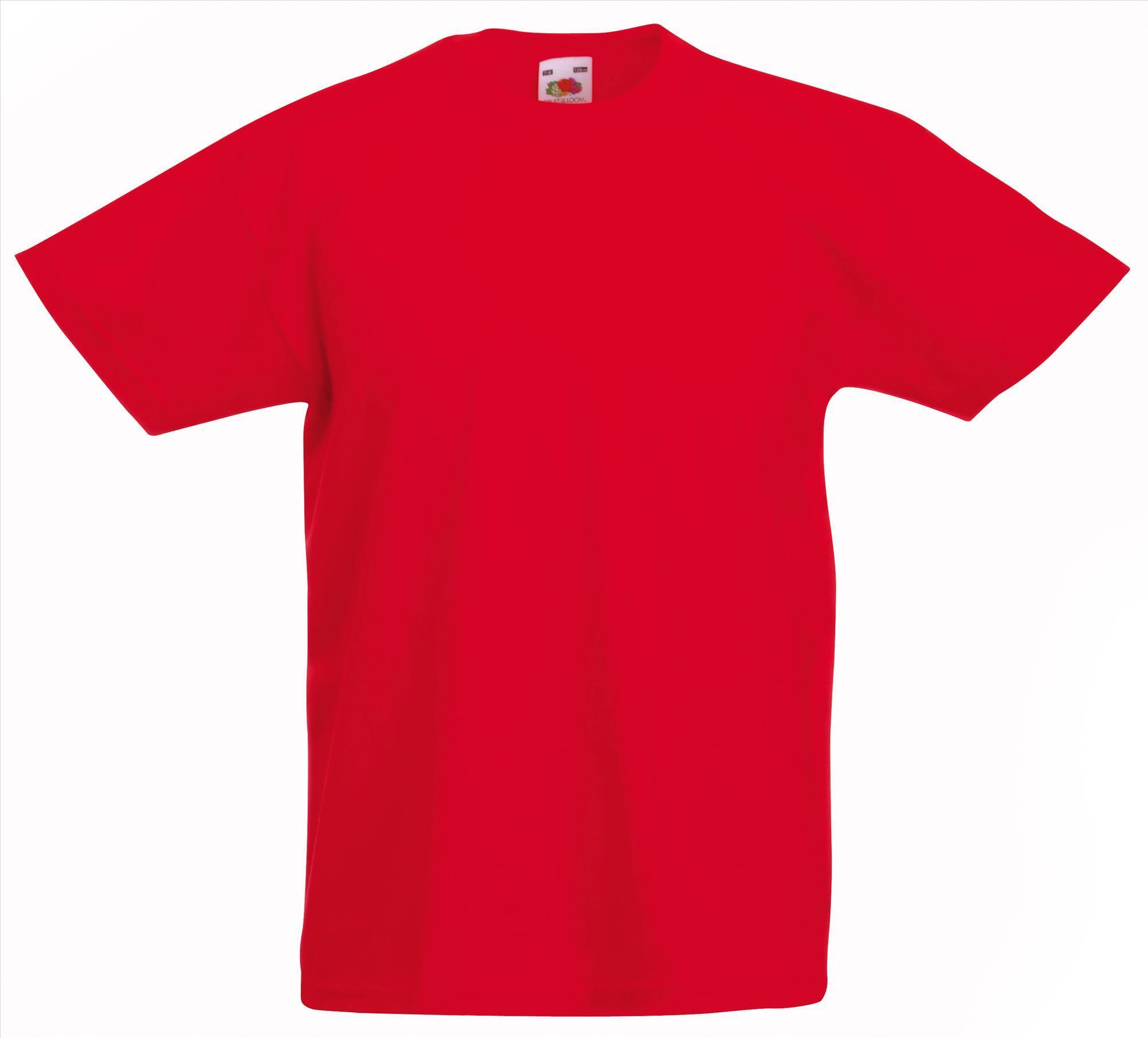 Kinder T-shirt rood te bedrukken te personaliseren korte mouw