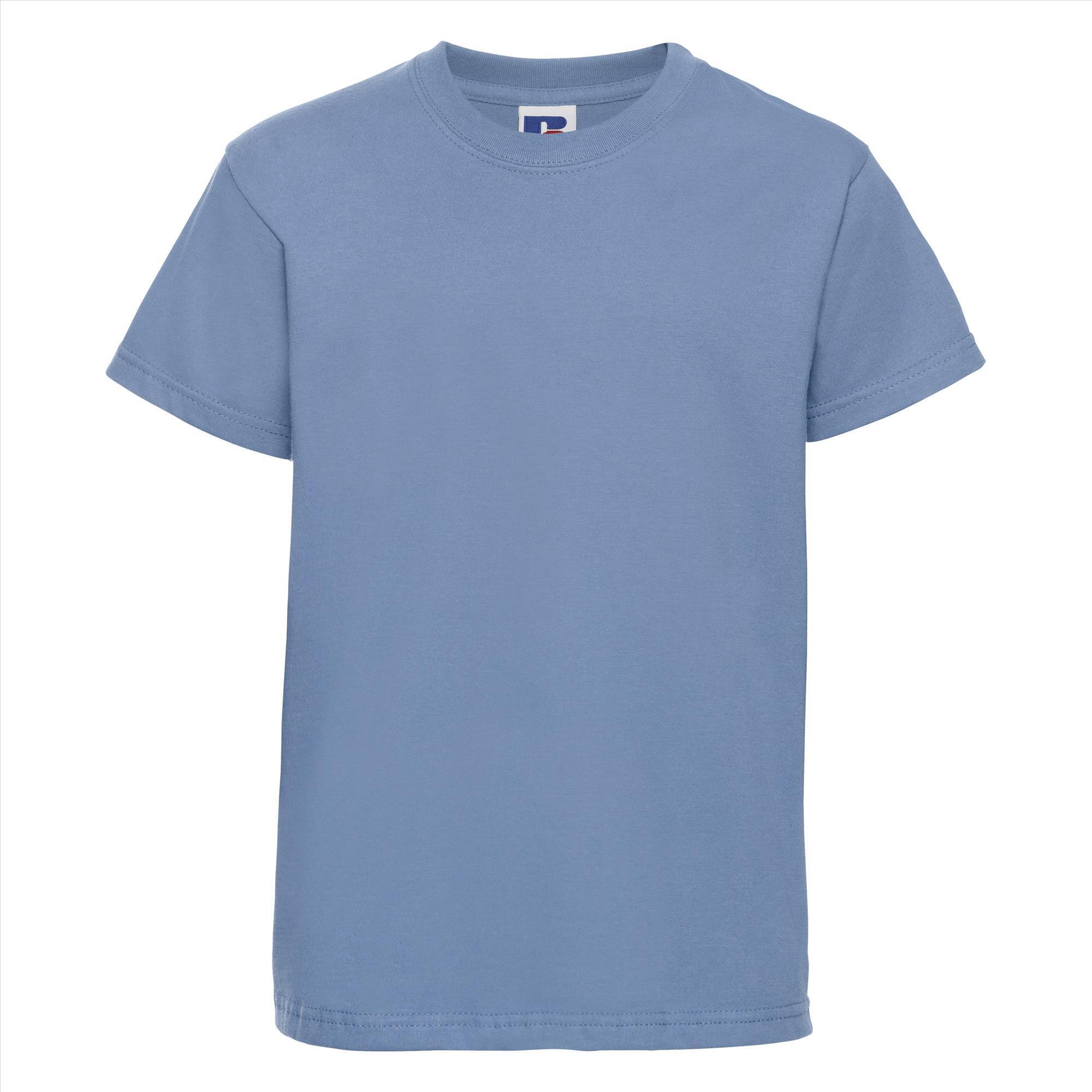 Kinder t-shirt sky blauw te personaliseren bedrukbaar