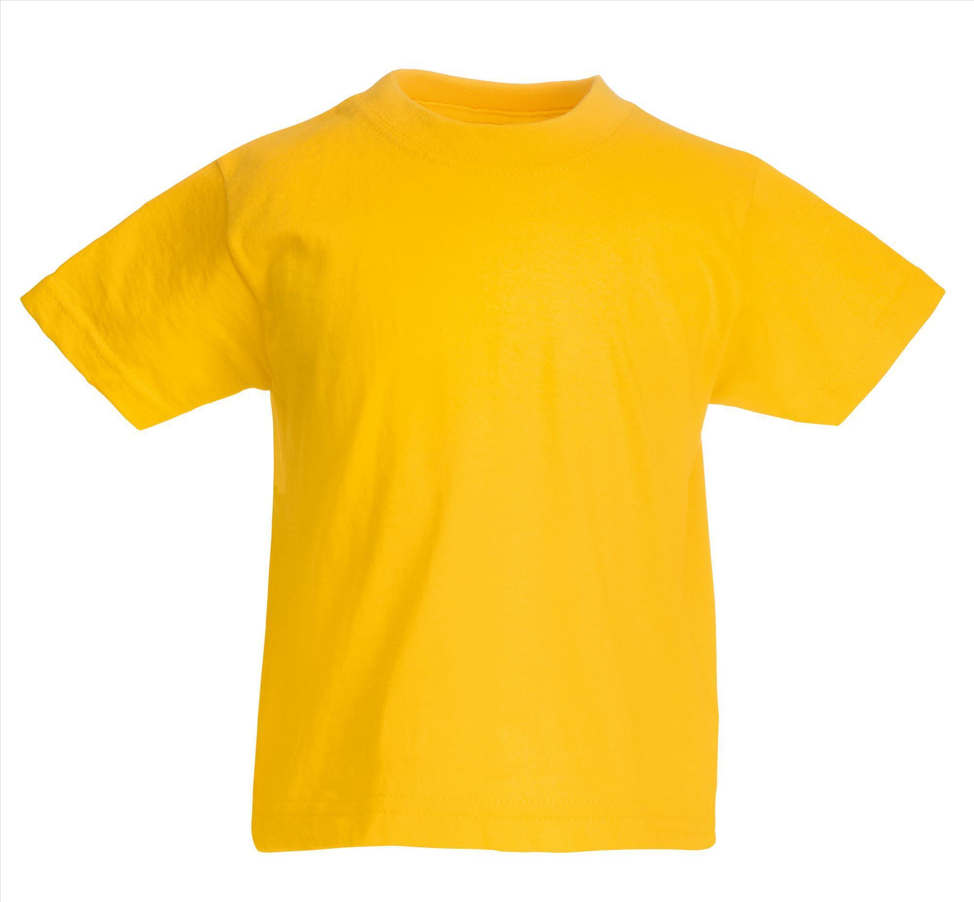 Kinder T-shirt zonnebloem geel te bedrukken te personaliseren korte mouw