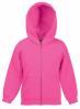 Kinderhoodie fuchsia bedrukbaar met eigen ontwerp te personaliseren