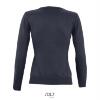 foto 2 Klassieke dames trui met een V-neck donkerblauw