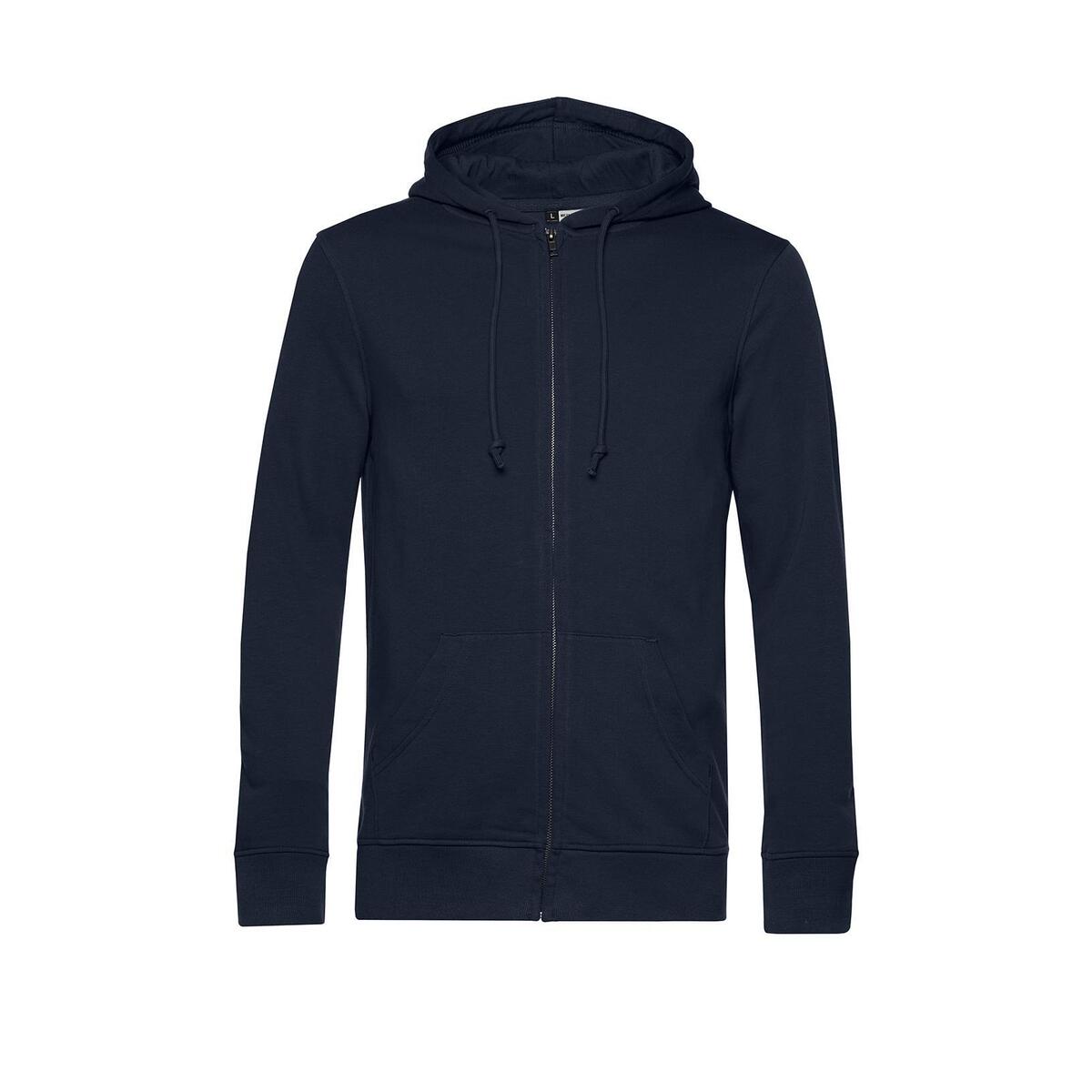 Milieubewuste trendy hoodie Marine blauw voor mannen te personaliseren bedrukken