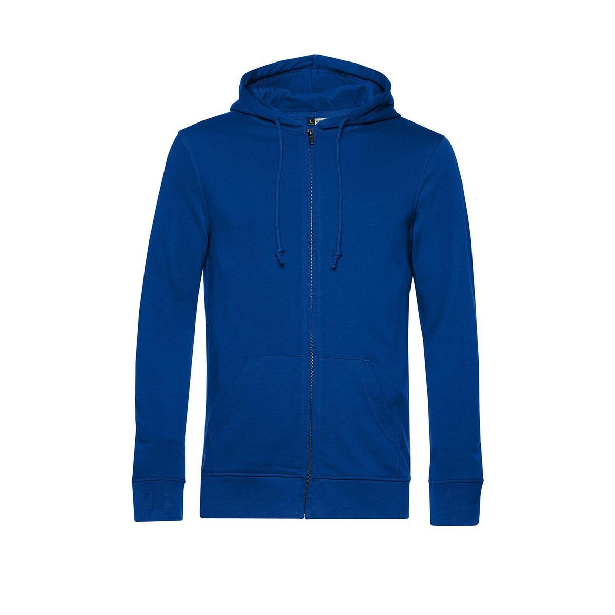 Milieubewuste trendy hoodie royal voor mannen te personaliseren bedrukken