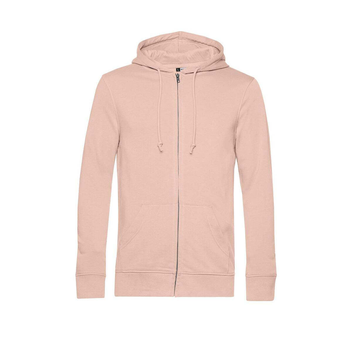 Milieubewuste trendy hoodie soft rose voor mannen te personaliseren bedrukken