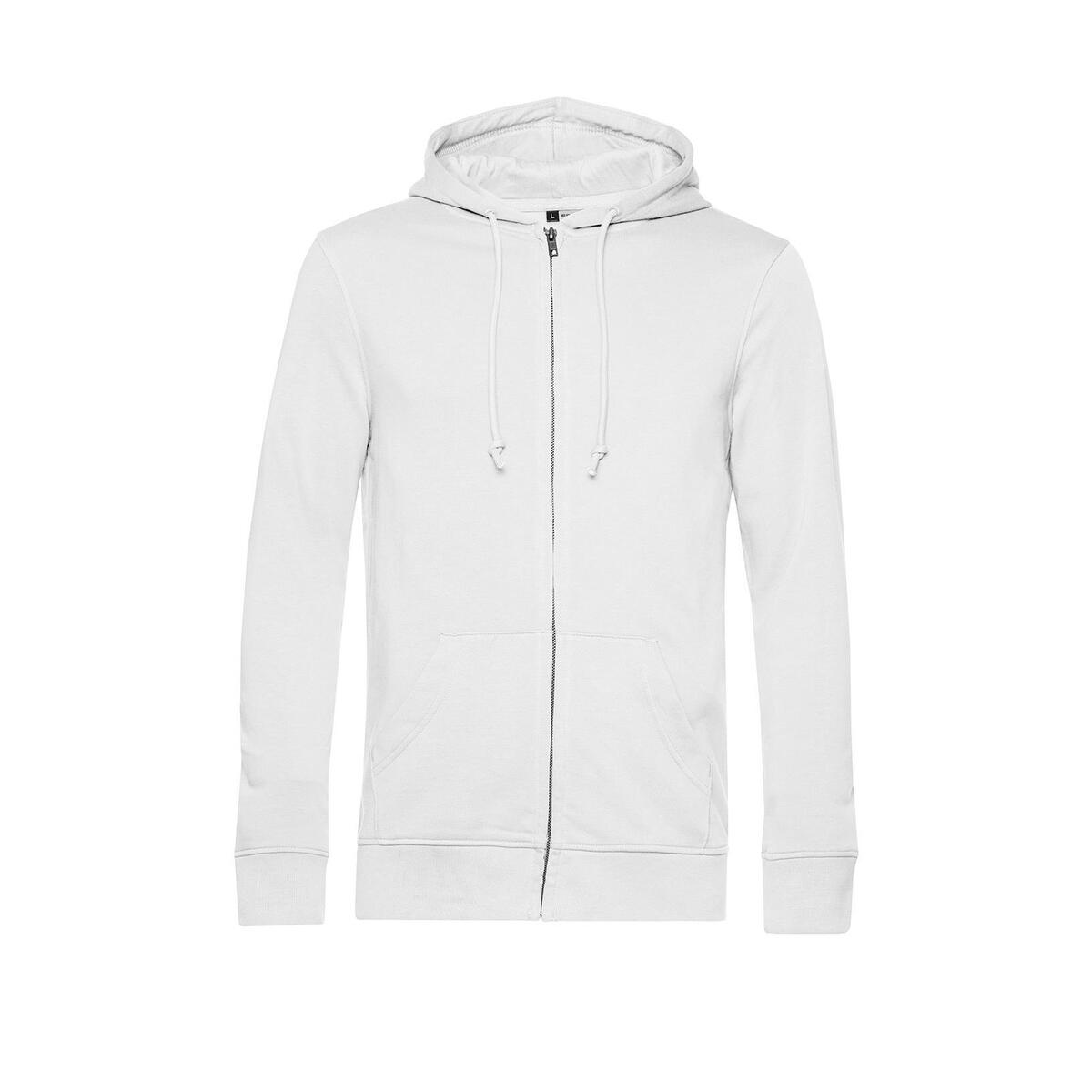 Milieubewuste trendy hoodie wit voor mannen te personaliseren bedrukken