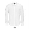 Modern herenoverhemd wit elastisch