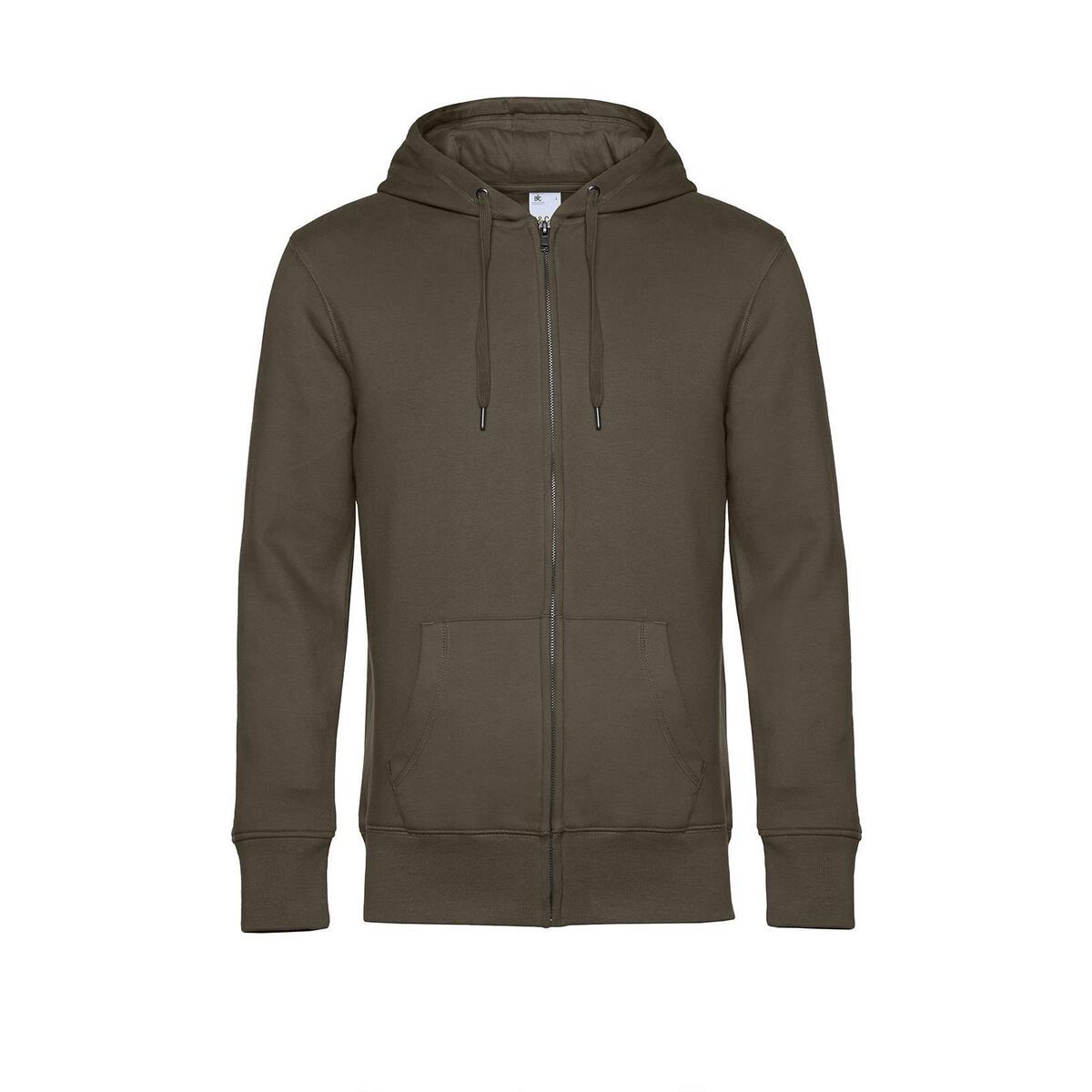 Modieuze hoodie khaki voor hem, personaliseren bedrukken hoodie