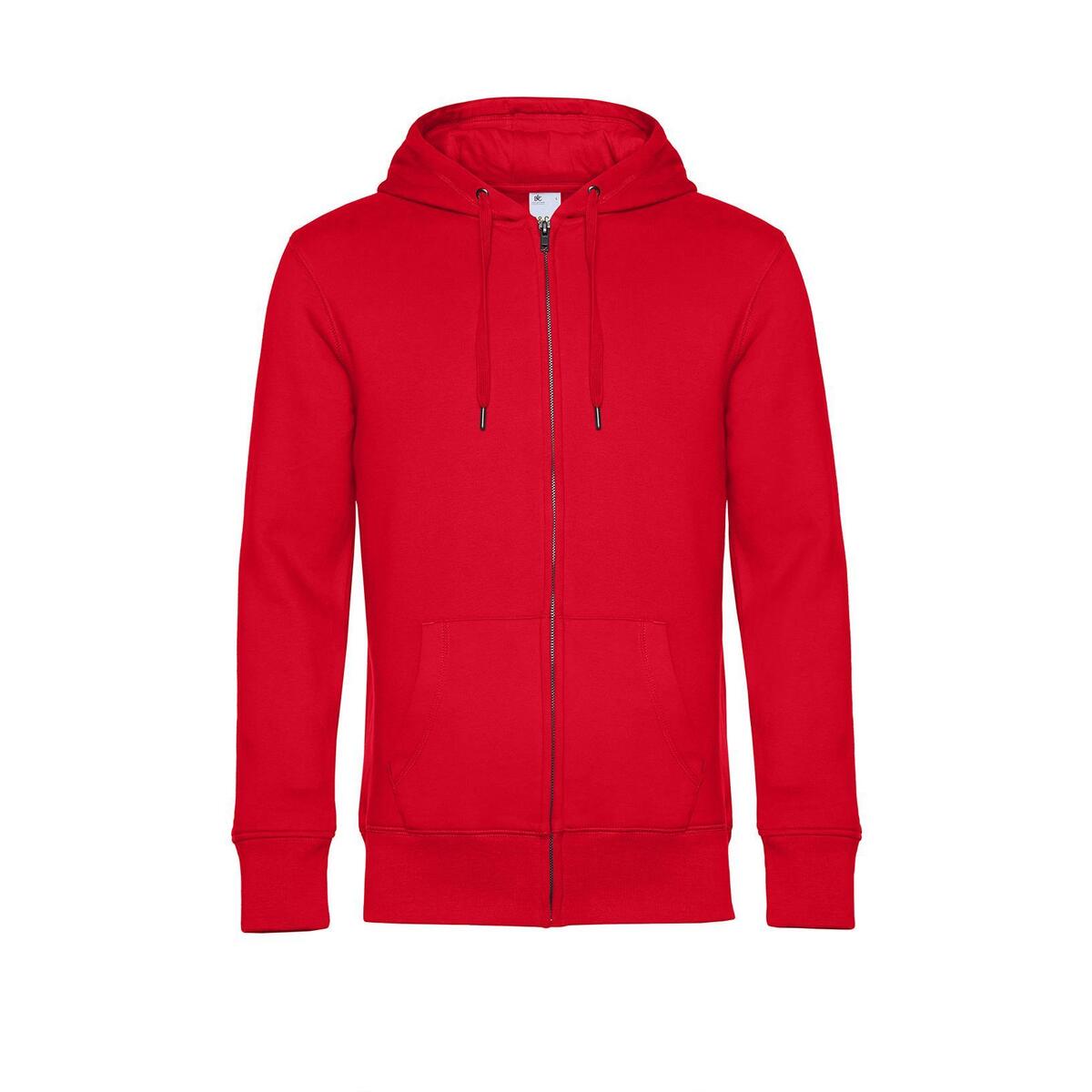 Modieuze hoodie rood voor hem, personaliseren bedrukken hoodie