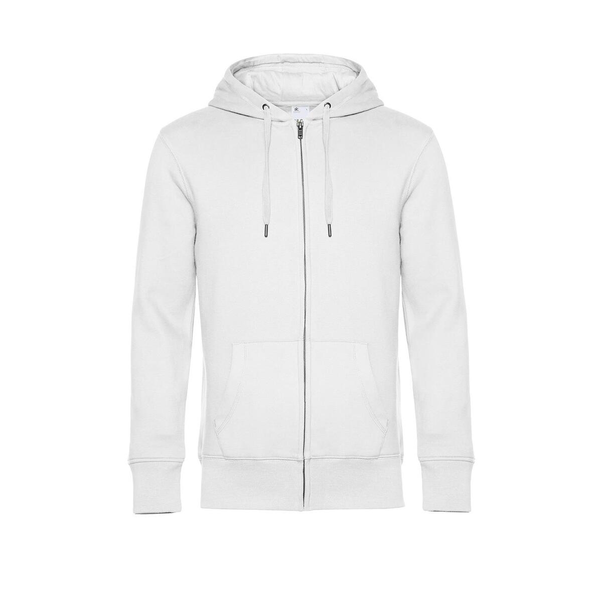 Modieuze hoodie wit voor hem, personaliseren bedrukken hoodie