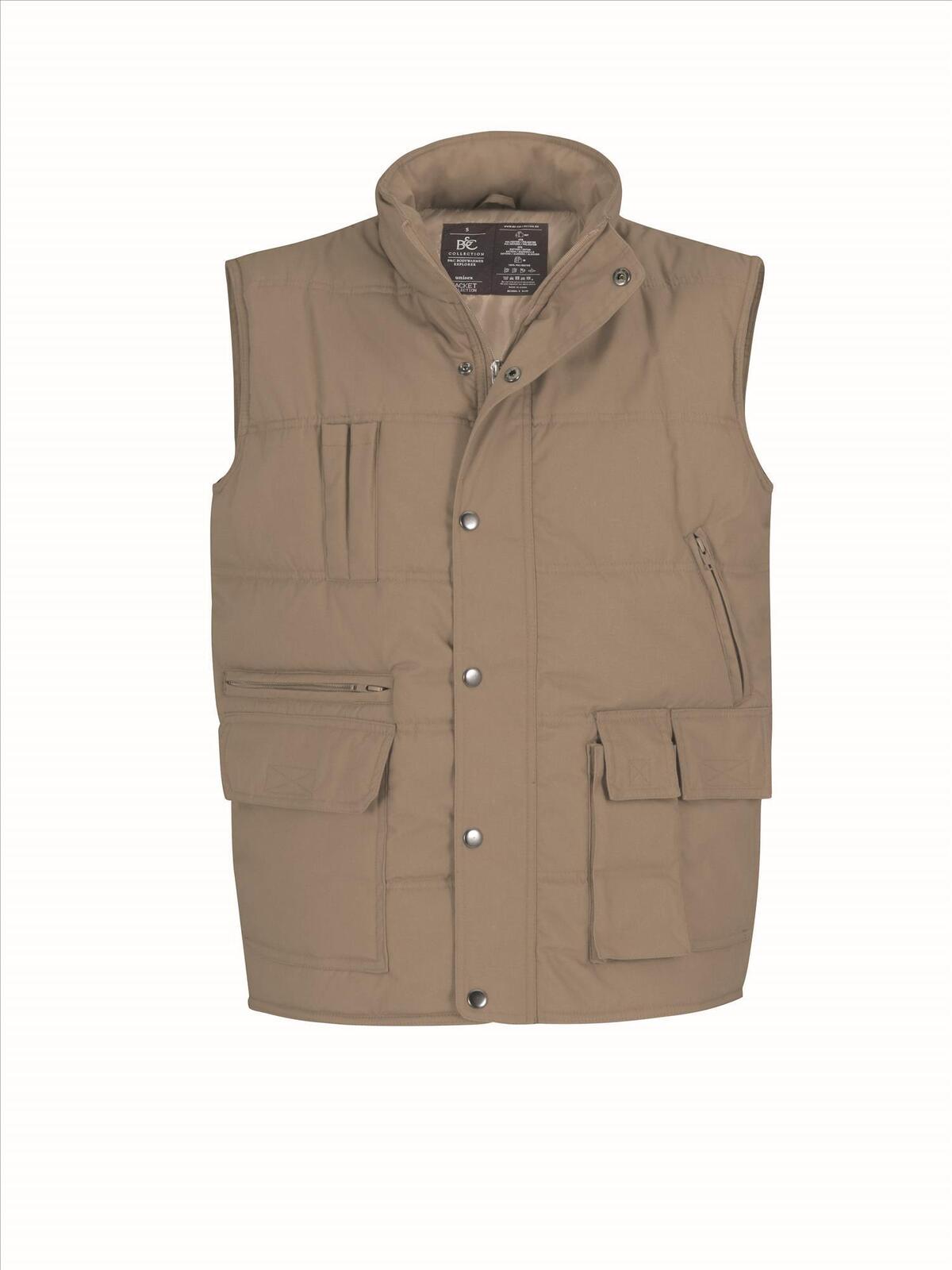 Multifunctionele bodywarmer voor mannen beige