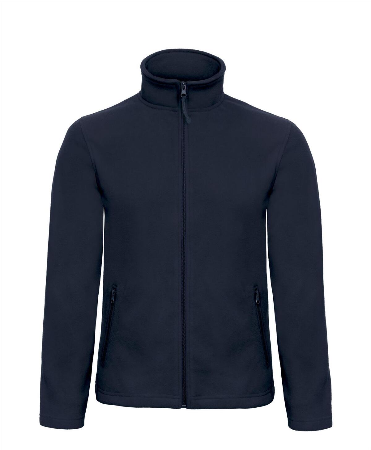 Pluisvrije micro fleece jas donkerblauw heren model