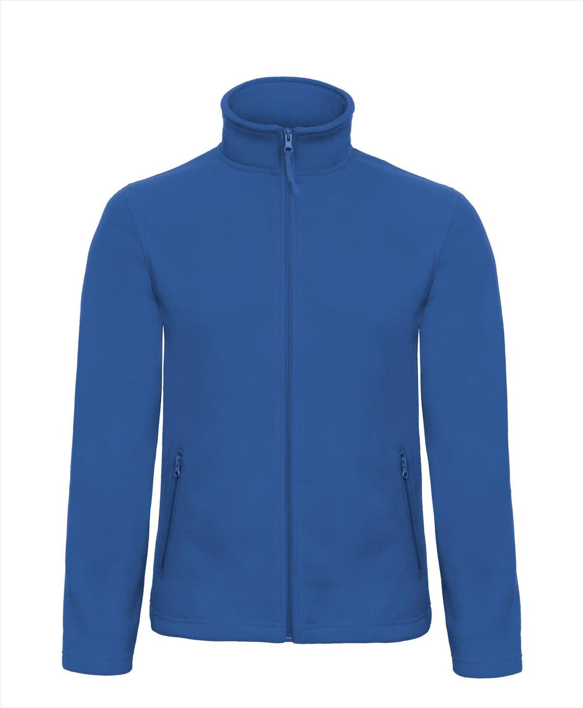 Pluisvrije micro fleece jas royal blauw heren model