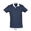 foto 1 Polo blauw met wit heren tweekleurige Trendy