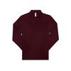 Polo lange mouw heather burgundy voor mannen unisex te personaliseren