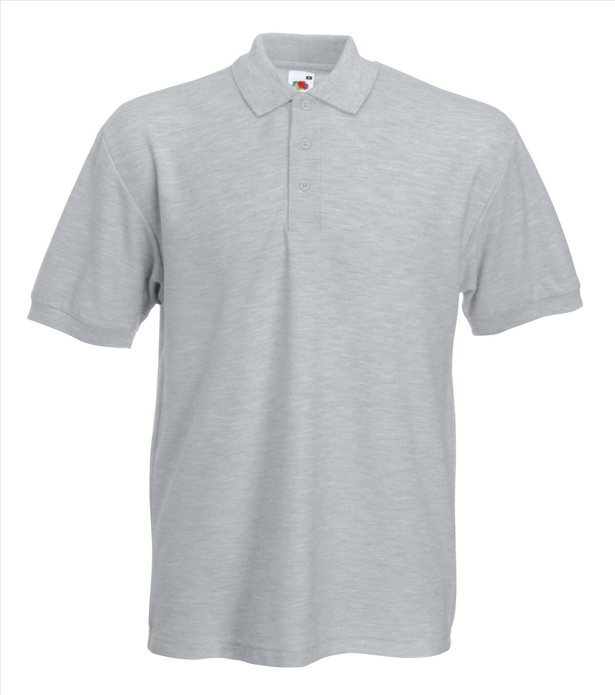 Polo voor hem heide grijs korte mouw
