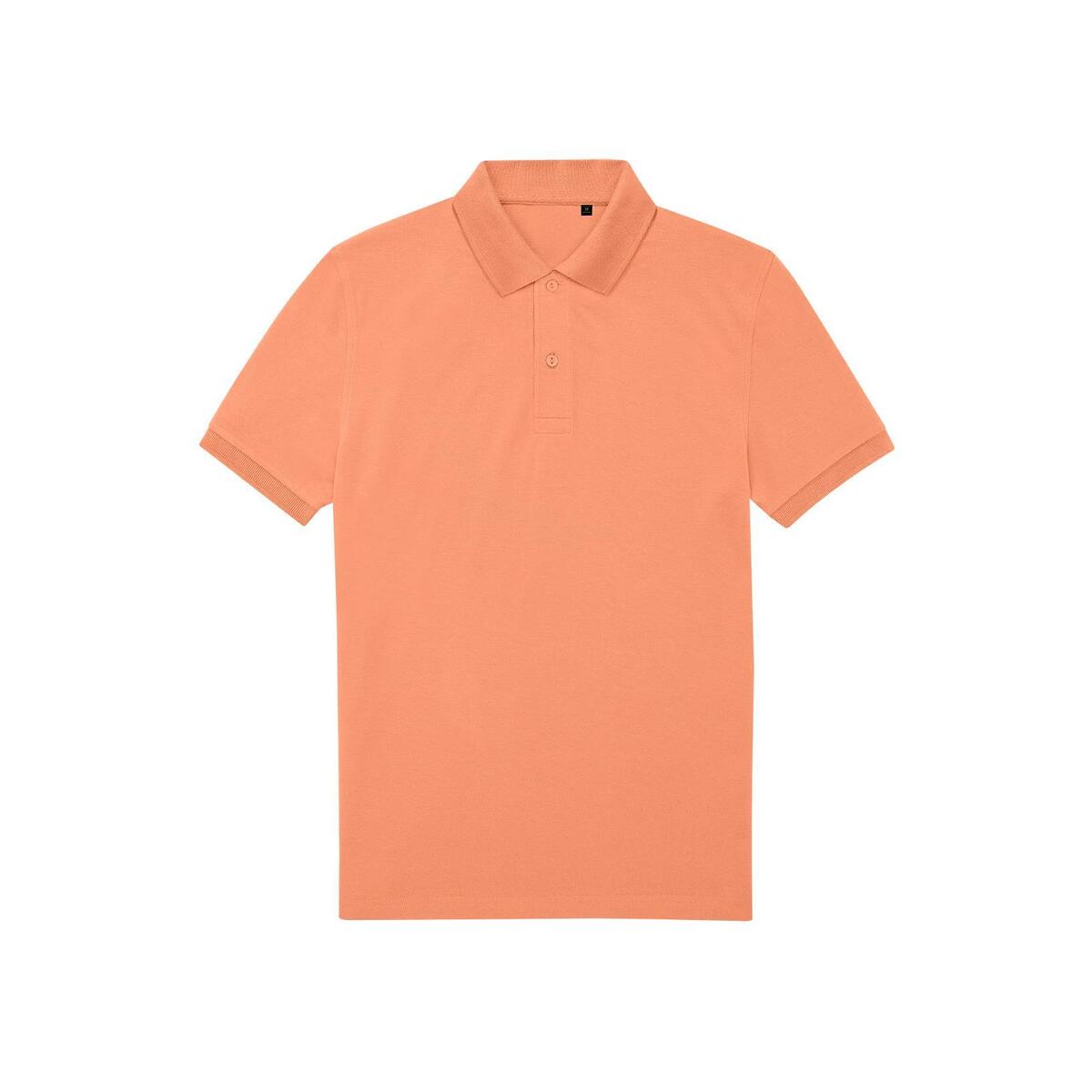 Polo voor hem melon orange te bedrukken personaliseren korte mouw heren