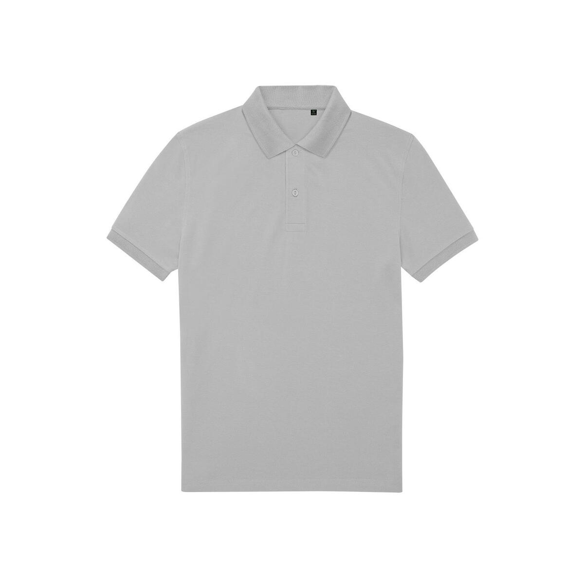 Polo voor hem pacifisch grijs te bedrukken personaliseren korte mouw heren