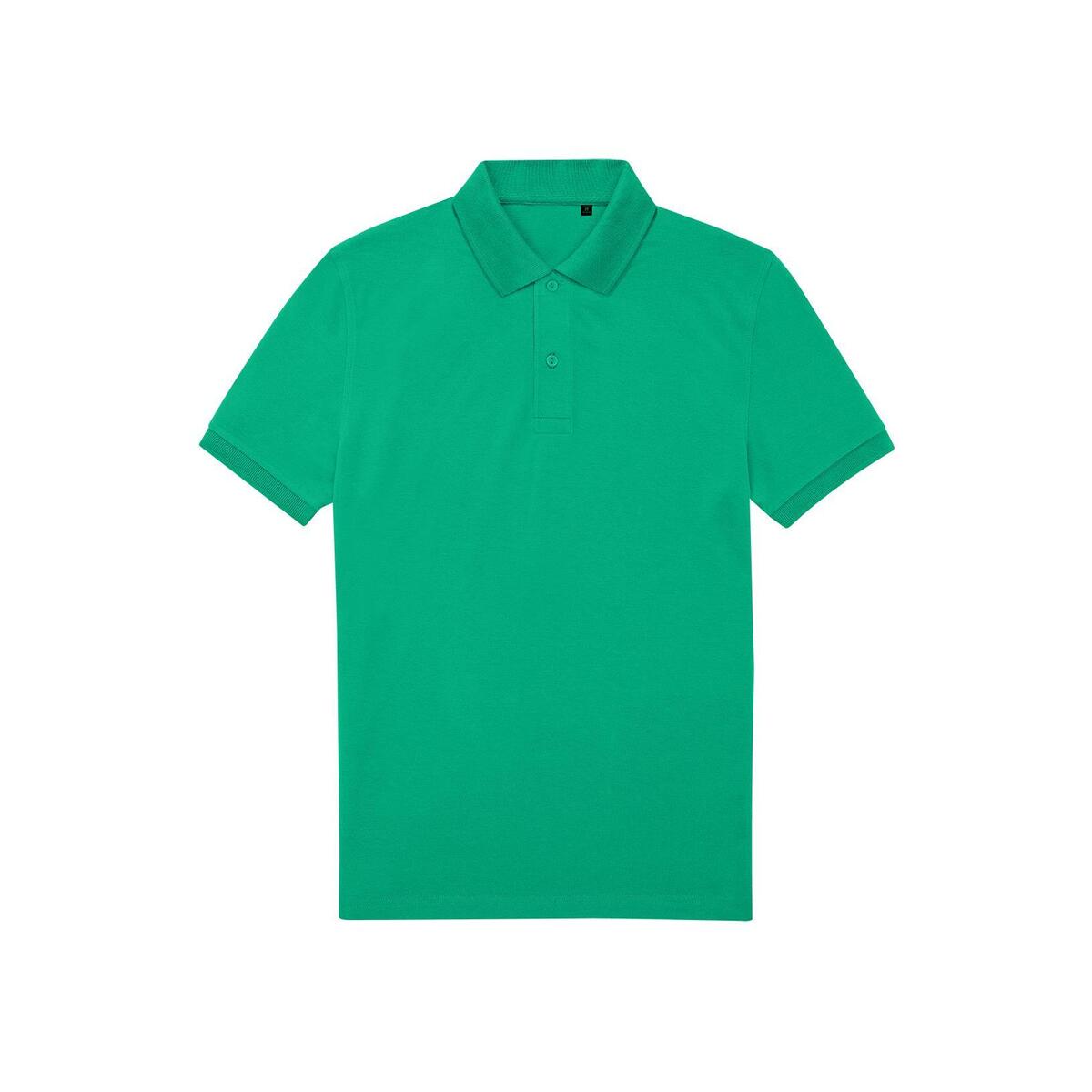 Polo voor hem pop groen te bedrukken personaliseren korte mouw heren