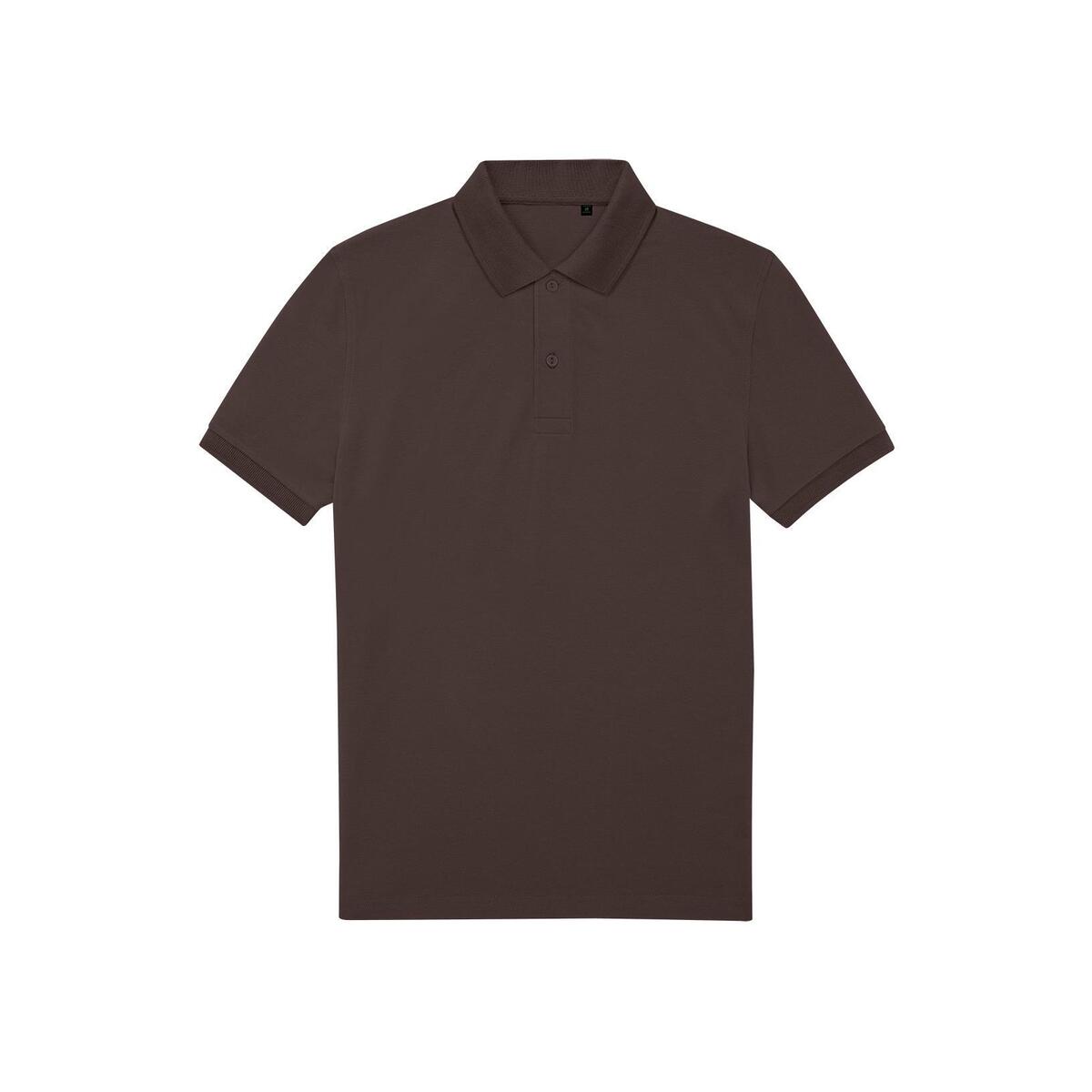 Polo voor hem roasted coffee te bedrukken personaliseren korte mouw heren