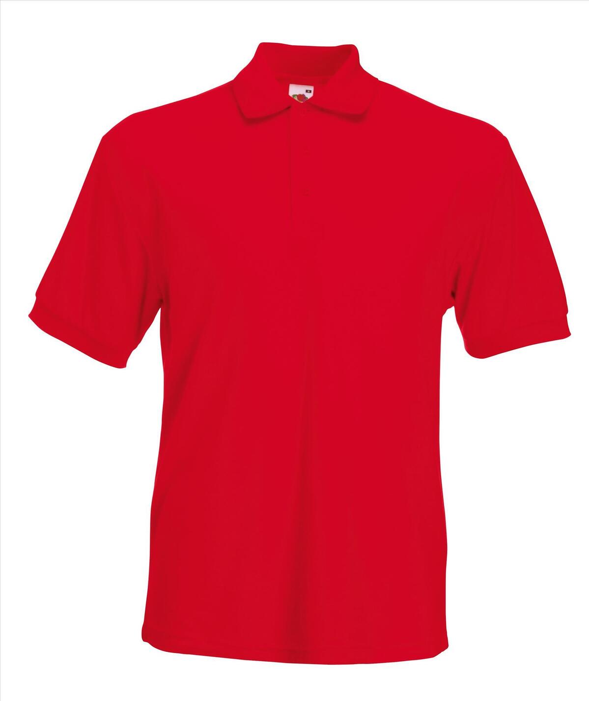 Polo voor hem rood korte mouw