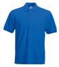 Polo voor hem royal blauw korte mouw