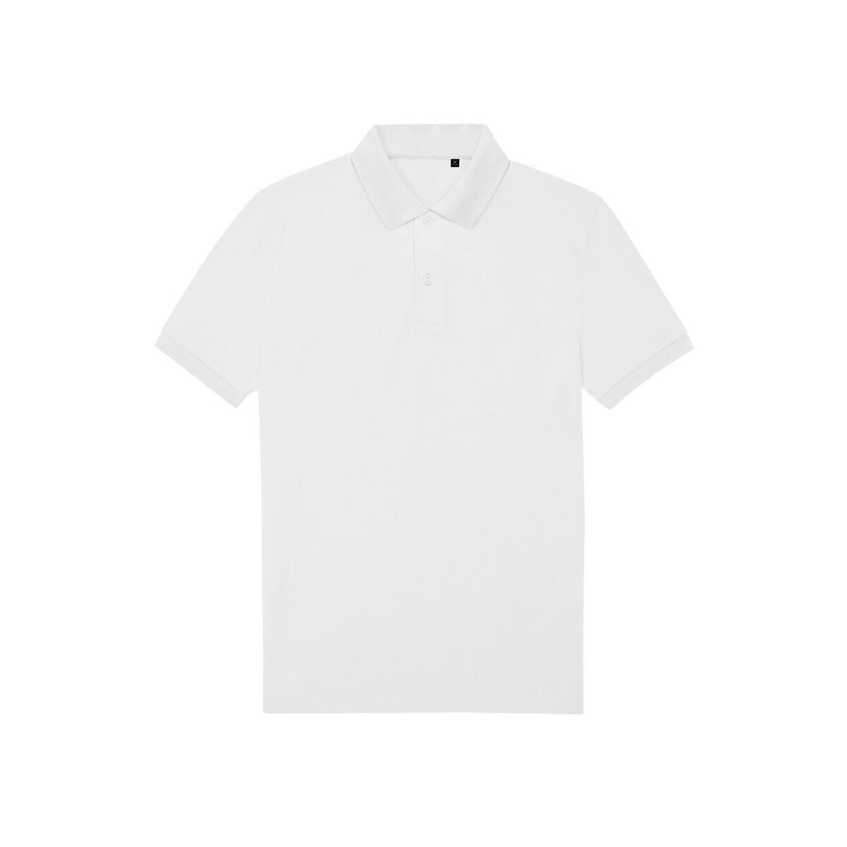 Polo voor hem wit te bedrukken personaliseren korte mouw heren