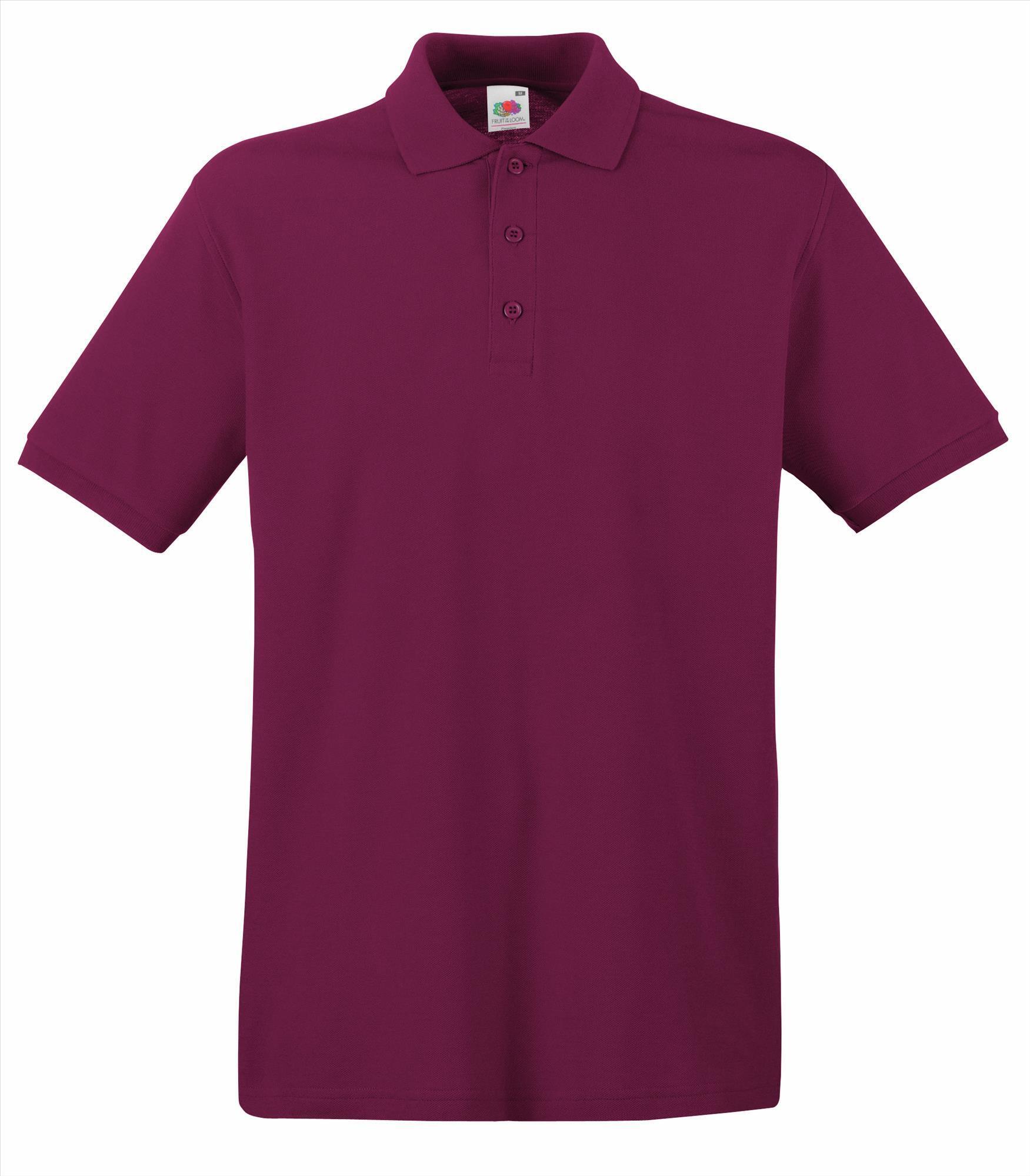 Polo voor heren bordeaux De polo's zijn te personaliseren al vanaf 1 stuks.