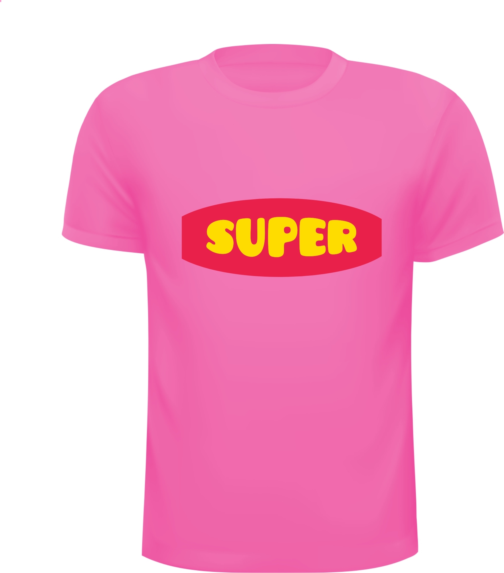 Roze shirtje met een super tekst