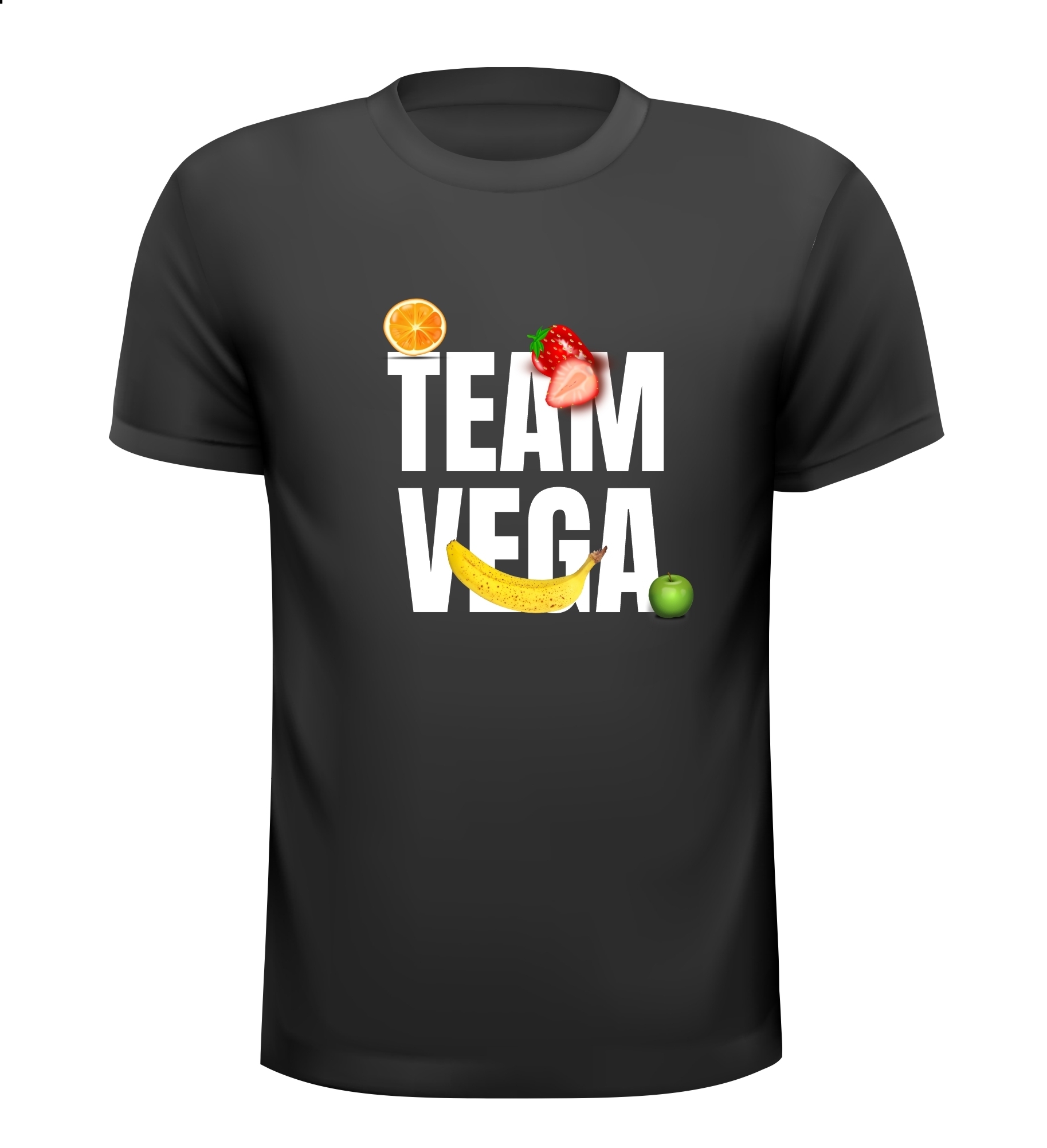 Shirtje voor Team Vega vegetarische levensstijl 