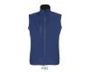 Softshel Bodywarmer blauw dames gerecycled polyester