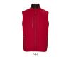Softshel Bodywarmer heren peper rood gerecycled polyester
