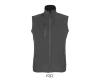 Softshel Bodywarmer houtskool grijs dames gerecycled polyester