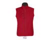 Softshel Bodywarmer peper rood dames gerecycled polyester