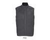 Softshel Bodywarmer voor hem houtskool grijs gerecycled polyester