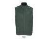 Softshel Bodywarmer voor heren donkergroen gerecycled polyester