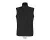 Softshel Bodywarmer zwart dames gerecycled polyester