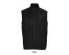 Softshel Bodywarmer zwart gerecycled polyester