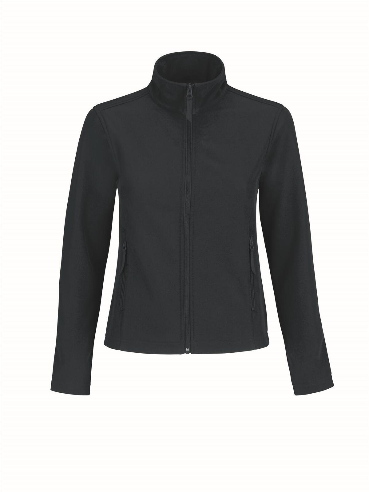 Softshell jas donkerblauw dames te personaliseren bedrukbaar