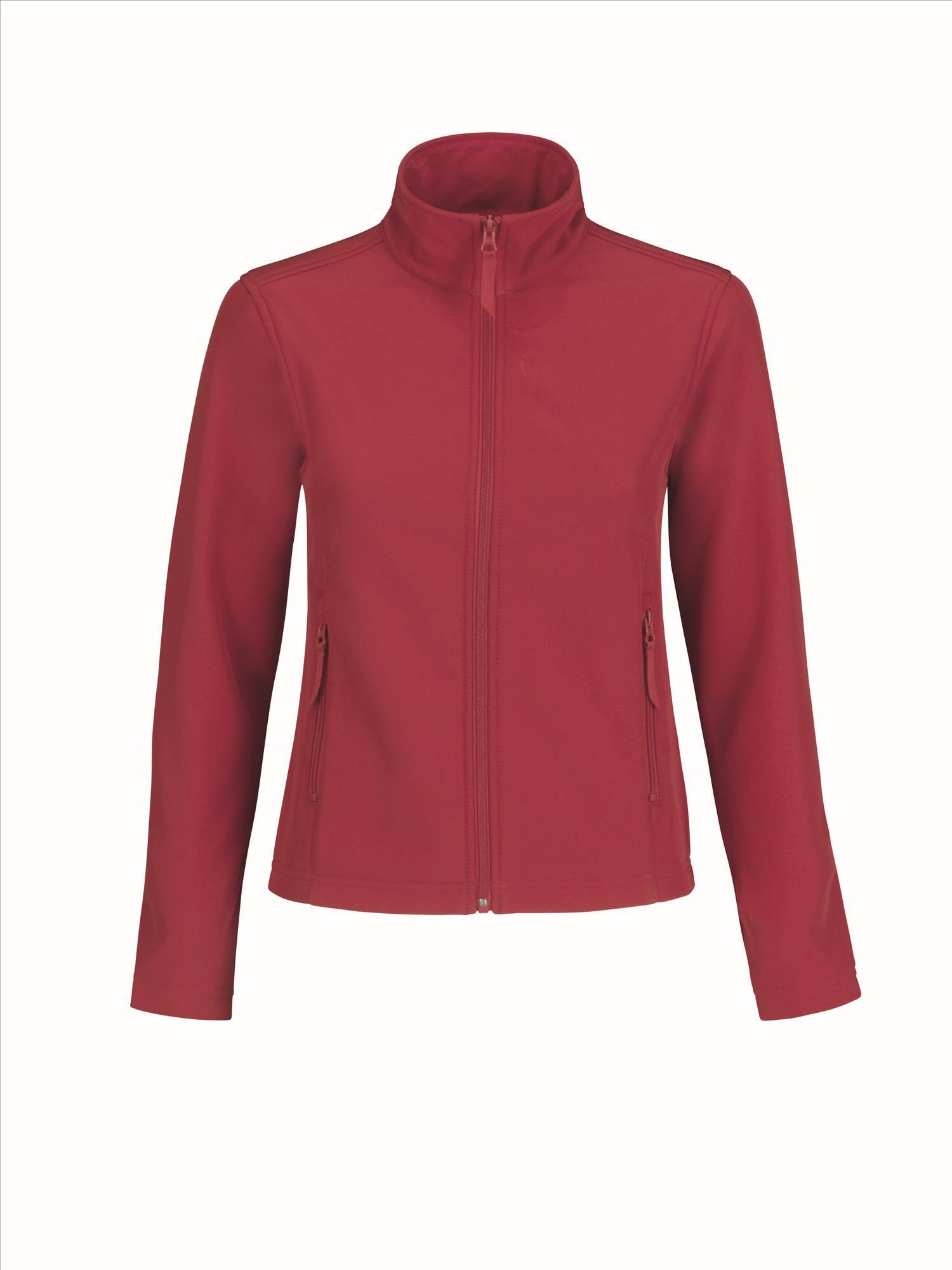 Softshell jas rood dames te personaliseren bedrukbaar