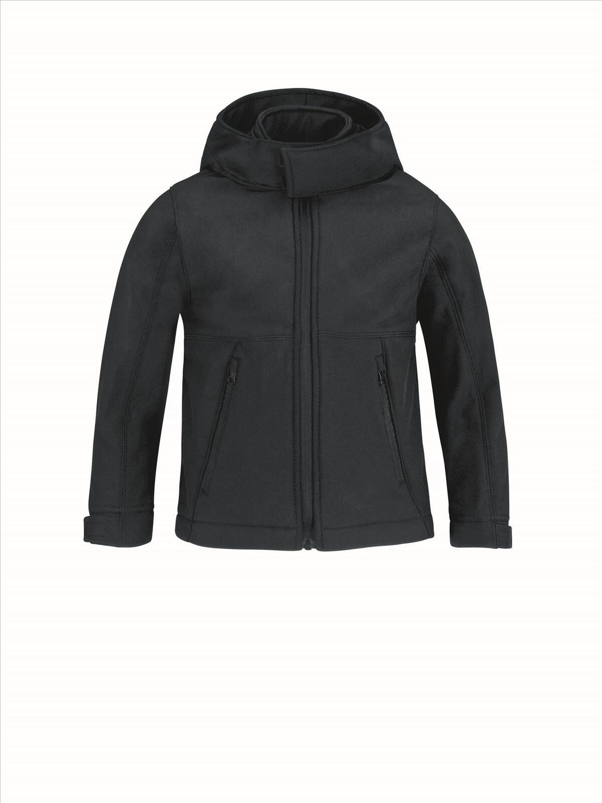 Softshell jas voor kinderen donkerblauw te personaliseren