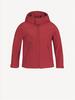 Softshell jas voor kinderen rood te personaliseren