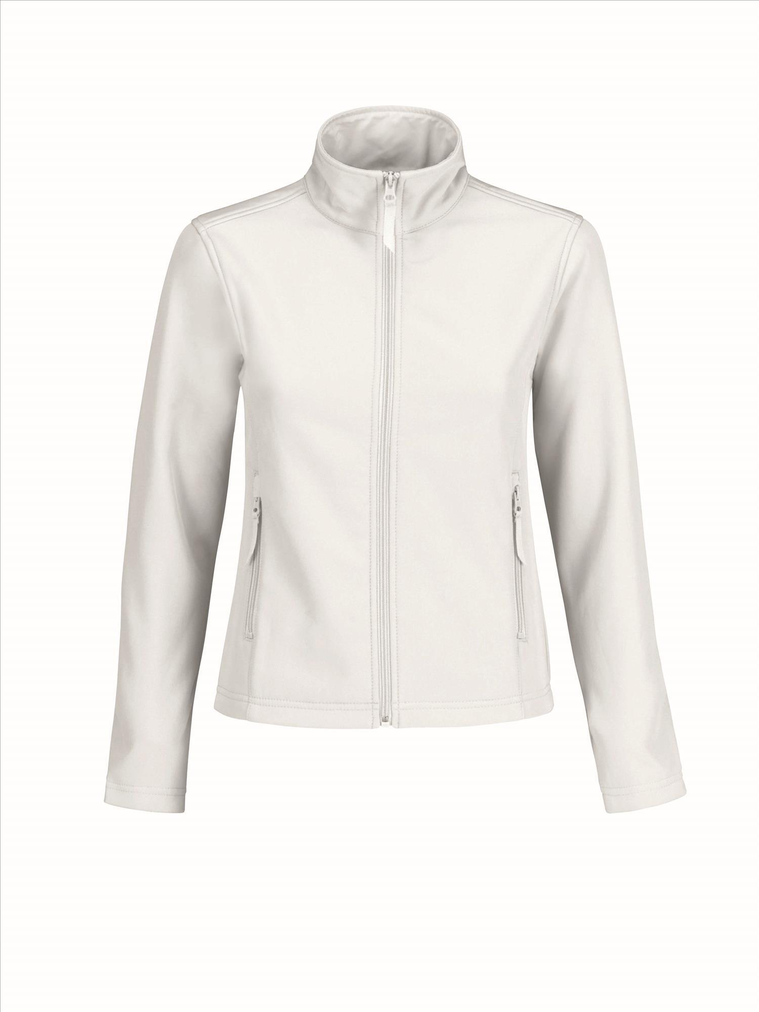 Softshell jas wit dames te personaliseren bedrukbaar
