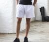 foto 3 sport broek kort voor heren wit te personaliseren bedrukbaar 