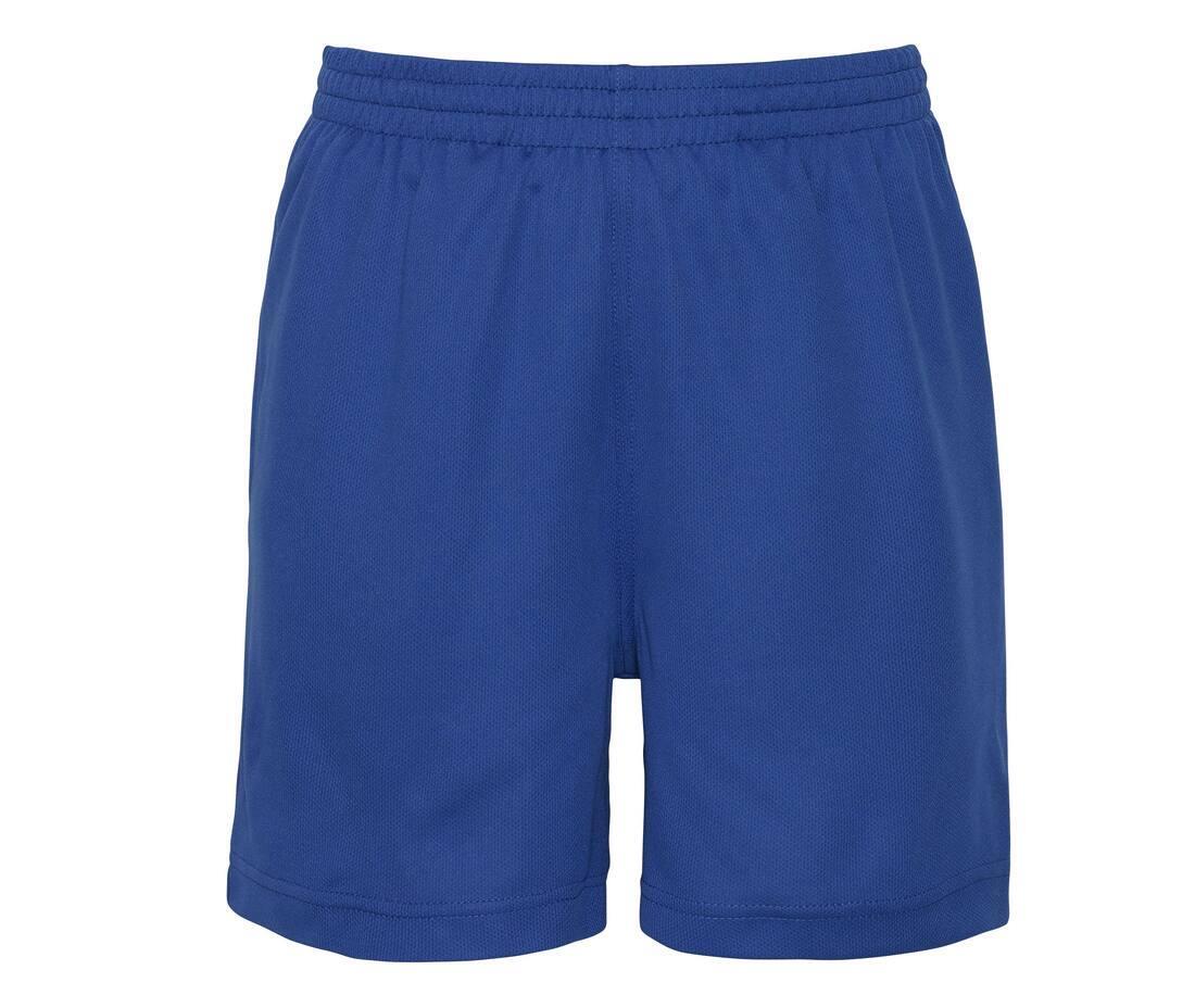 sport korte broek voor kinderen royal blauw te personaliseren bedrukbaar