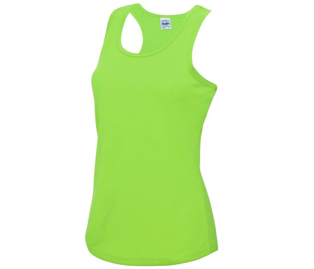 Sport T-shirt groen dames zonder mouw te personaliseren te bedrukken tanktop