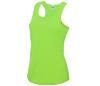 Sport T-shirt groen dames zonder mouw te personaliseren te bedrukken tanktop